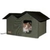 K&H Pet Products Outdoor Heated Kitty House Extra-Wide Cat Shelter -Cat Pet Supplies 100535 MAIN. AC SS1800 V1683565302