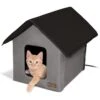 K&H Pet Products Outdoor Heated Kitty House Cat Shelter -Cat Pet Supplies 100537 MAIN. AC SS1800 V1637622701
