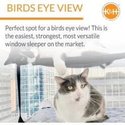 K&H Pet Products EZ Mount Double Stack Kitty Sill Cat Window Perch 15 K&H Pet Products EZ Mount Double Stack Kitty Sill Cat Window Perch -Cat Pet Supplies 100553 PT4. AC SS1800 V1630736796