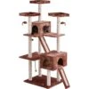Frisco 72-in Large Base Faux Fur Cat Tree & Condo -Cat Pet Supplies 101809 MAIN. AC SS1800 V1584451049