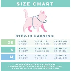 Sassy Woof Zest Friends Cat Harness -Cat Pet Supplies 1019734 PT4. AC SS1800 V1699919067