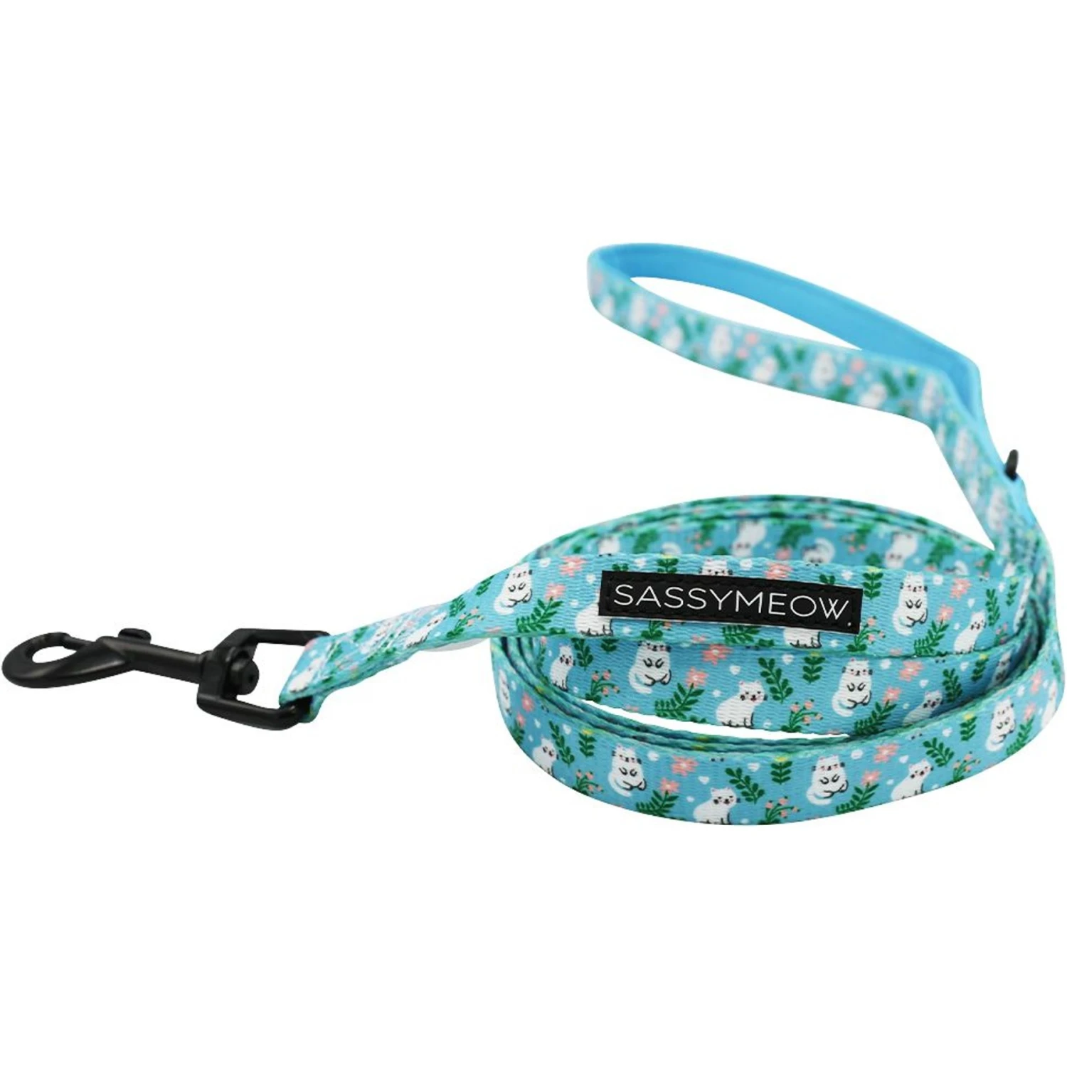 Sassy Woof Purrs & Petals Cat Leash, 6-ft Long 3 Sassy Woof Purrs & Petals Cat Leash, 6-ft Long