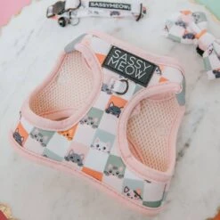 Sassy Woof Smitten Kittens Cat Harness -Cat Pet Supplies 1019894 PT2. AC SS1800 V1699915843