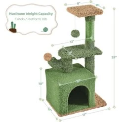 Yaheetech Cactus 29-in Cat Tree -Cat Pet Supplies 1032998 PT2. AC SS1800 V1702673932