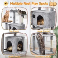 Yaheetech 80-in Cat Tree & Condo -Cat Pet Supplies 1033190 PT3. AC SS1800 V1702674046