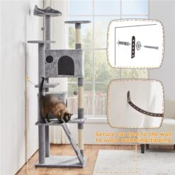 Yaheetech 80-in Cat Tree & Condo -Cat Pet Supplies 1033190 PT6. AC SS1800 V1702674049