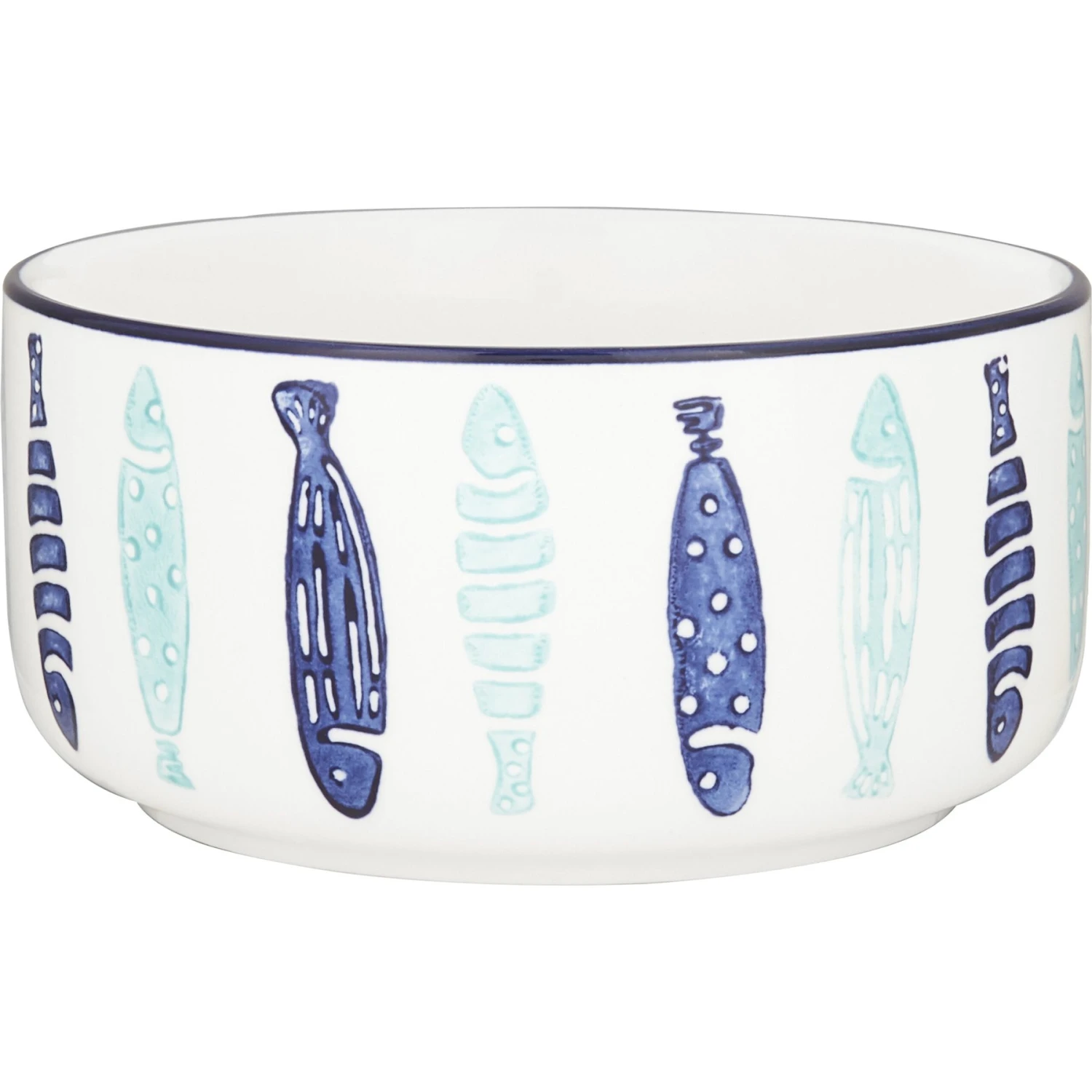 Signature Housewares Coastal Fish Non-Skid Ceramic Cat Bowl 3 Signature Housewares Coastal Fish Non-Skid Ceramic Cat Bowl