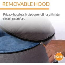 K&H Pet Products Self-Warming Hooded Cat Bed -Cat Pet Supplies 121182 PT3. AC SS1800 V1694454175