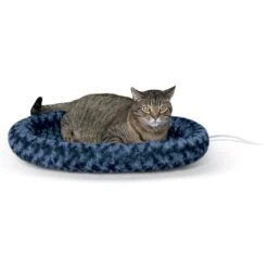 K&H Pet Products Thermo-Kitty Fashion Splash Heated Cat Bed, Large