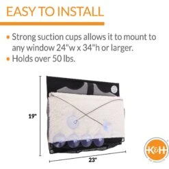 K&H Pet Products EZ Mount Penthouse Cat Window Perch -Cat Pet Supplies 121329 PT2. AC SS1800 V1630733514