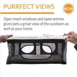 K&H Pet Products EZ Mount Penthouse Cat Window Perch -Cat Pet Supplies 121329 PT3. AC SS1800 V1630737977