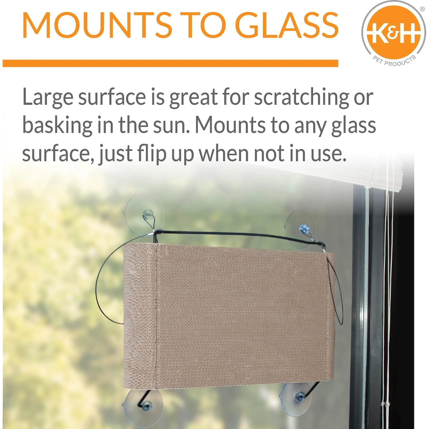 K&H Pet Products EZ Mount Window Scratcher Kitty Sill Cradle 5 K&H Pet Products EZ Mount Window Scratcher Kitty Sill Cradle - Image 3
