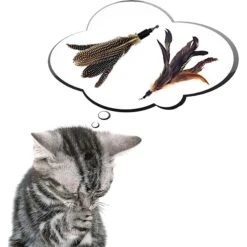 Pet Fit For Life 2 Guinea Feather Wand Cat Toy -Cat Pet Supplies 123811 PT3. AC SS1800 V1589320667
