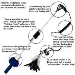 Pet Fit For Life 4 Piece Dual Rod Wand Cat Toy 16 Pet Fit For Life 4 Piece Dual Rod Wand Cat Toy -Cat Pet Supplies 123822 PT6. AC SS1800 V1589320852