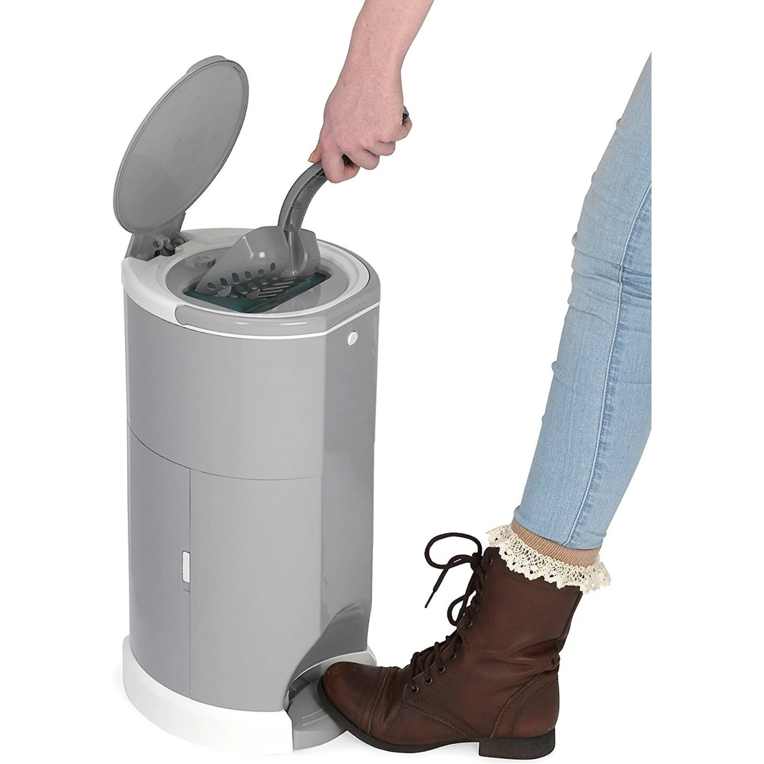 Litter Champ Premium Odor-Free Cat Litter Waste Disposal System, Grey 7 Litter Champ Premium Odor-Free Cat Litter Waste Disposal System, Grey - Image 5