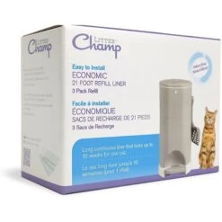 Litter Champ Cat Litter Waste Disposal System Scented Refill Liner, 3 Count -Cat Pet Supplies 127921 PT1. AC SS1800 V1568670722