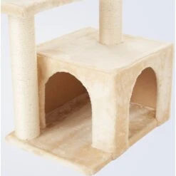 Frisco 28-in Faux Fur Cat Tree & Condo -Cat Pet Supplies 128073 PT4. AC SS1800 V1584452713