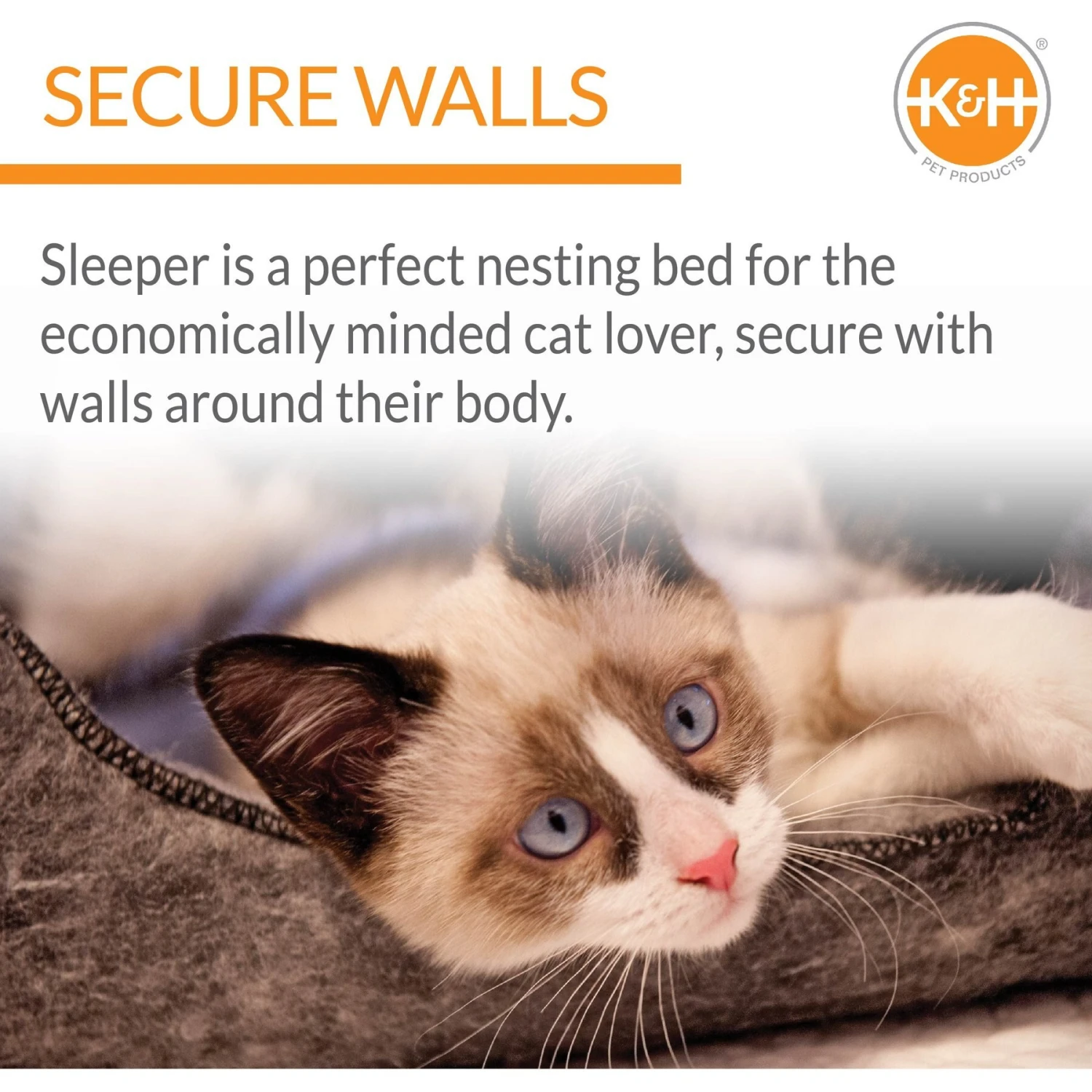K&H Pet Products Amazin' Kitty Lounge Sleeper Cat Bed 5 K&H Pet Products Amazin' Kitty Lounge Sleeper Cat Bed - Image 3