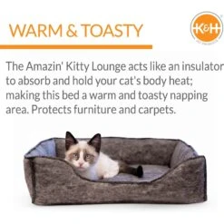 K&H Pet Products Amazin' Kitty Lounge Sleeper Cat Bed 13 K&H Pet Products Amazin' Kitty Lounge Sleeper Cat Bed -Cat Pet Supplies 131901 PT3. AC SS1800 V1682705272