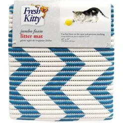 Fresh Kitty Jumbo Foam Chevron Cat Litter Mat