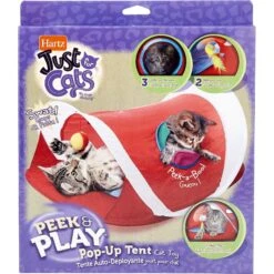 Hartz Just For Cats Peek & Play Pop-Up Tent Cat Toy -Cat Pet Supplies 139103 PT6. AC SS1800 V1589230885