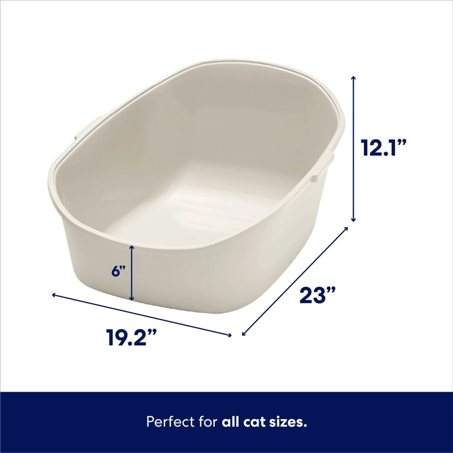 Frisco High Back Cat Litter Box, Extra Large 4 Frisco High Back Cat Litter Box, Extra Large - Image 2