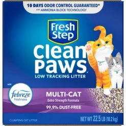 Fresh Step Clean Paws Multi-Cat Scented Clumping Cat Litter -Cat Pet Supplies 141506 PT7. AC SS1800 V1695138547