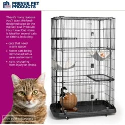 Prevue Pet Products Premium Cat Cage Playpen -Cat Pet Supplies 143766 PT2. AC SS1800 V1678976383
