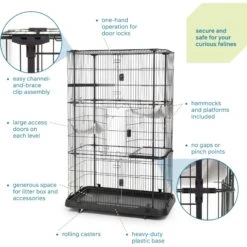 Prevue Pet Products Premium Cat Cage Playpen -Cat Pet Supplies 143766 PT3. AC SS1800 V1678974969