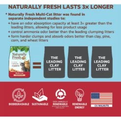 Naturally Fresh Multi-Cat Unscented Clumping Walnut Cat Litter 14 Naturally Fresh Multi-Cat Unscented Clumping Walnut Cat Litter -Cat Pet Supplies 144725 PT7. AC SS1800 V1595963021