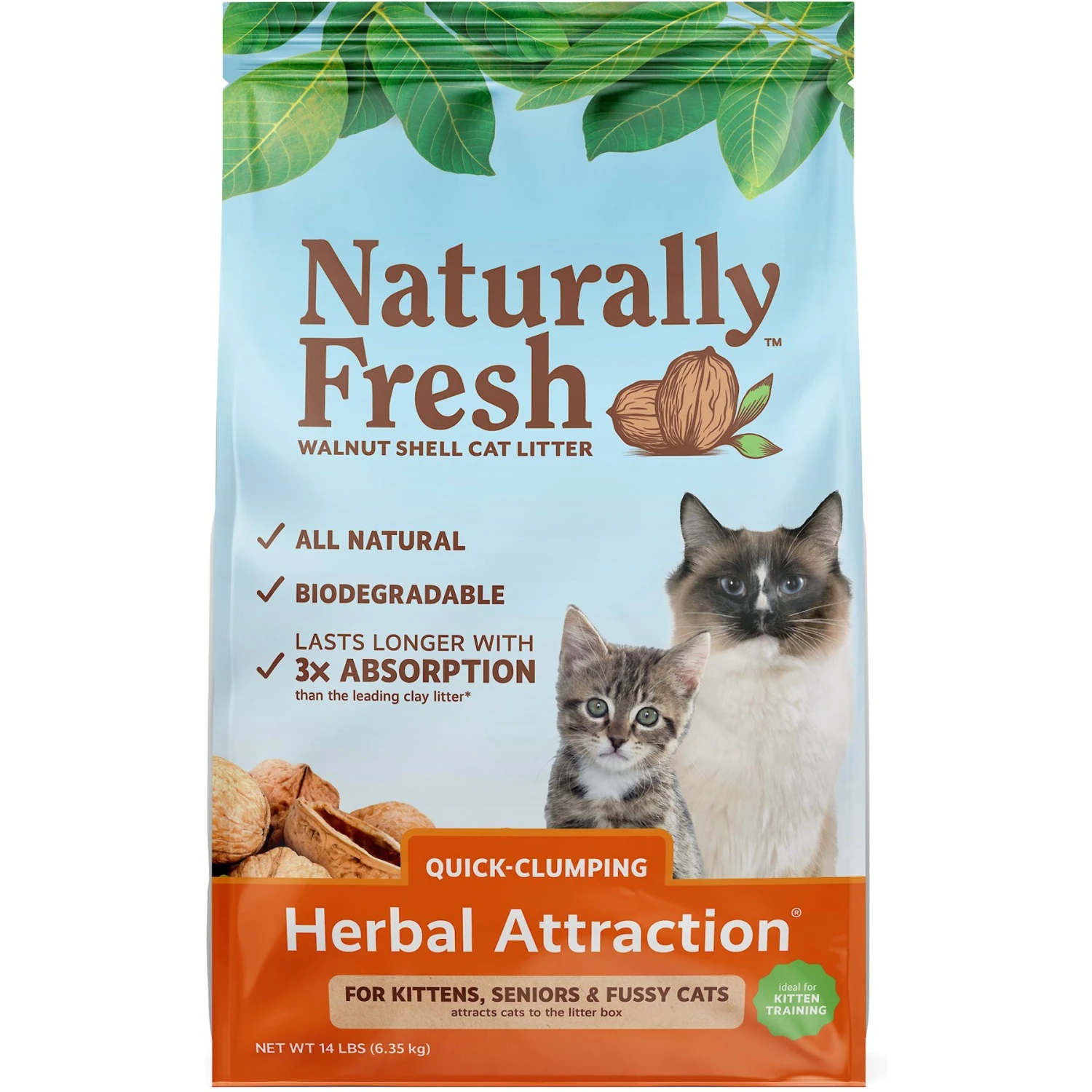 Naturally Fresh Herbal Attraction Scented Clumping Walnut Cat Litter 3 Naturally Fresh Herbal Attraction Scented Clumping Walnut Cat Litter