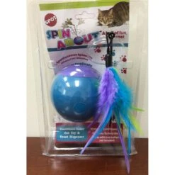 Ethical Pet Spin About Electronic Laser & Treat Dispenser Cat Toy, Color Varies -Cat Pet Supplies 152184 PT2. AC SS1800 V1537366662