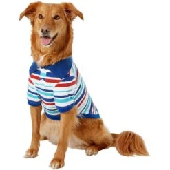 Frisco Striped Dog & Cat Polo Shirt, Red & Blue -Cat Pet Supplies 153590 PT2. AC SS1800 V1624902150