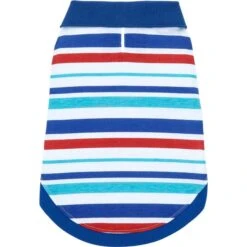 Frisco Striped Dog & Cat Polo Shirt, Red & Blue -Cat Pet Supplies 153590 PT6. AC SS1800 V1674159037