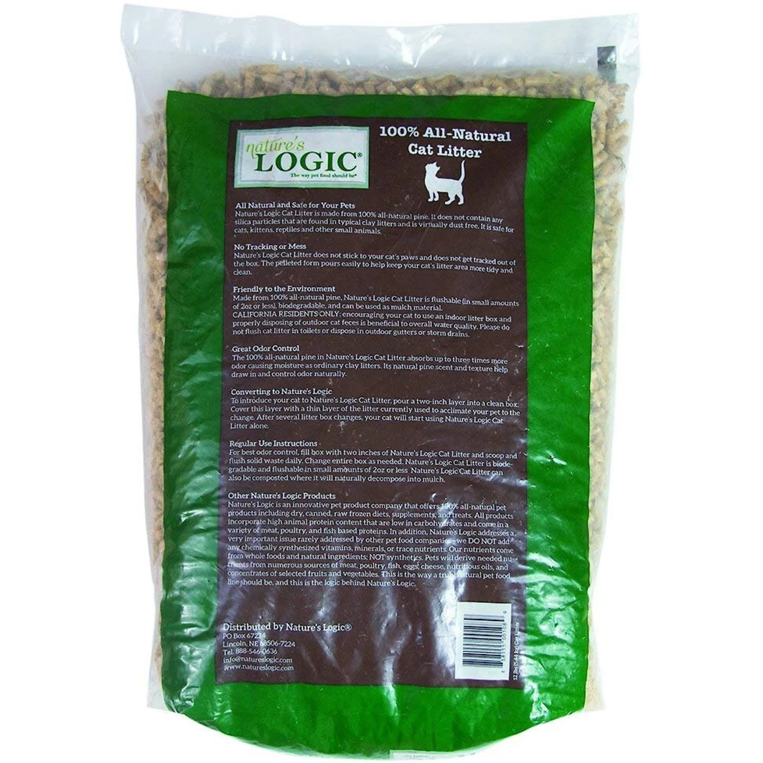Nature's Logic All Natural Pine Unscented Non-Clumping Wood Cat Litter 4 Nature's Logic All Natural Pine Unscented Non-Clumping Wood Cat Litter - Image 2