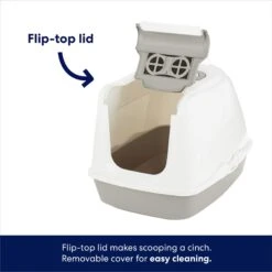 Frisco Flip Top Hooded Cat Litter Box, Gray, Large, 22-in 10 Frisco Flip Top Hooded Cat Litter Box, Gray, Large, 22-in -Cat Pet Supplies 155654 PT3. AC SS1800 V1675279989