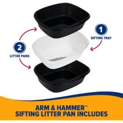 Arm & Hammer Sifting Cat Litter Pan -Cat Pet Supplies 156367 PT4. AC SS1800 V1659634822