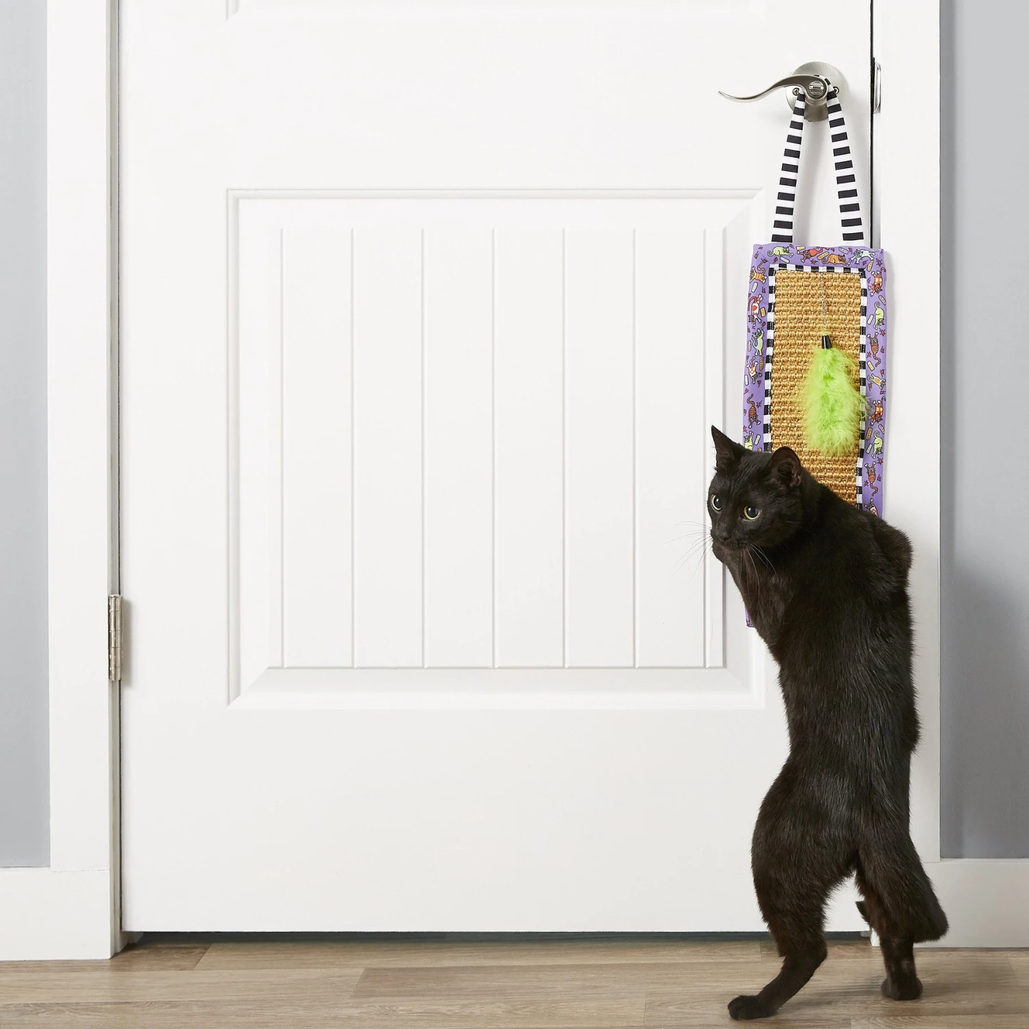 Fat Cat Scratchy Mat Doorknob Hanger Cat Toy 4 Fat Cat Scratchy Mat Doorknob Hanger Cat Toy - Image 2