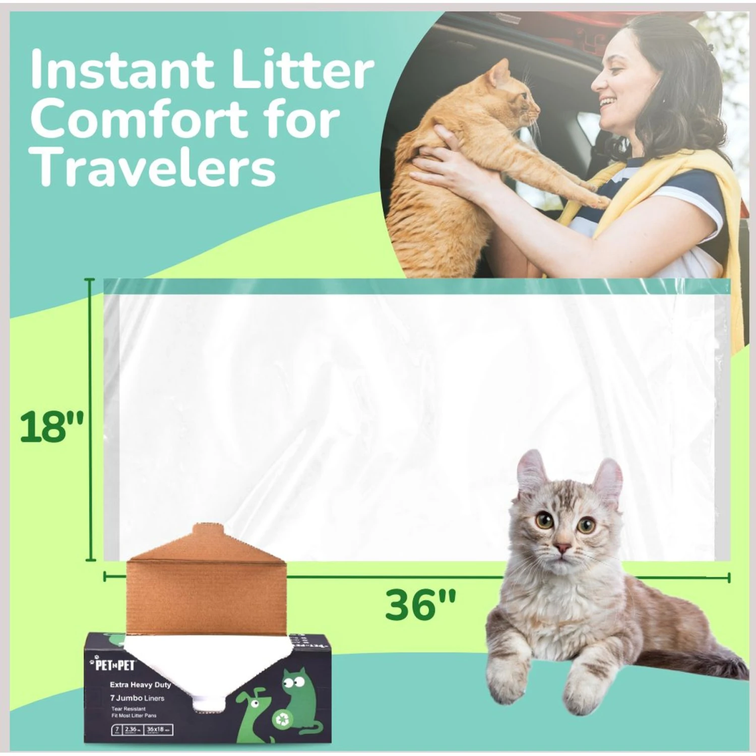 PET N PET Litter Box Liner, Jumbo 7 PET N PET Litter Box Liner, Jumbo - Image 5