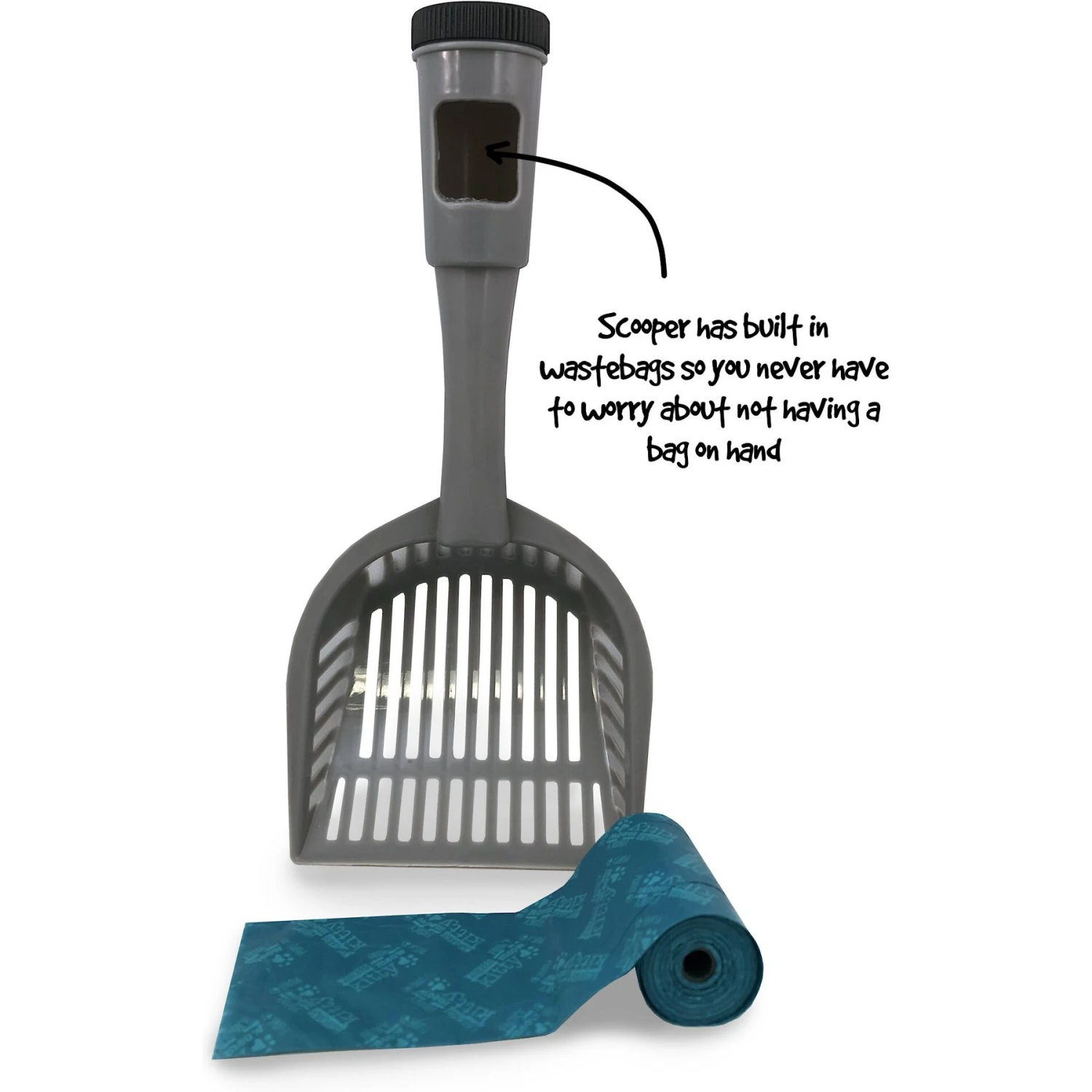 Fresh Kitty Large Deluxe Cat Litter Scoop With Waste Bag Handle 5 Fresh Kitty Large Deluxe Cat Litter Scoop With Waste Bag Handle - Image 3