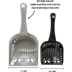 Fresh Kitty Deluxe Cat Litter Scoop, Color Varies -Cat Pet Supplies 166730 PT6. AC SS1800 V1556224022