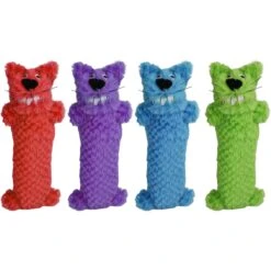 Multipet Loofa Plush Cat Toy With Catnip, Color Varies