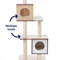 Frisco 62-in Modern Cat Tree & Condo 11 Frisco 62-in Modern Cat Tree & Condo -Cat Pet Supplies 177901 PT3. AC SS1800 V1667228724