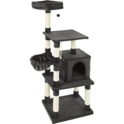Frisco 59-in Faux Fur Cat Tree & Condo -Cat Pet Supplies 180387 PT7. AC SS1800 V1584453462