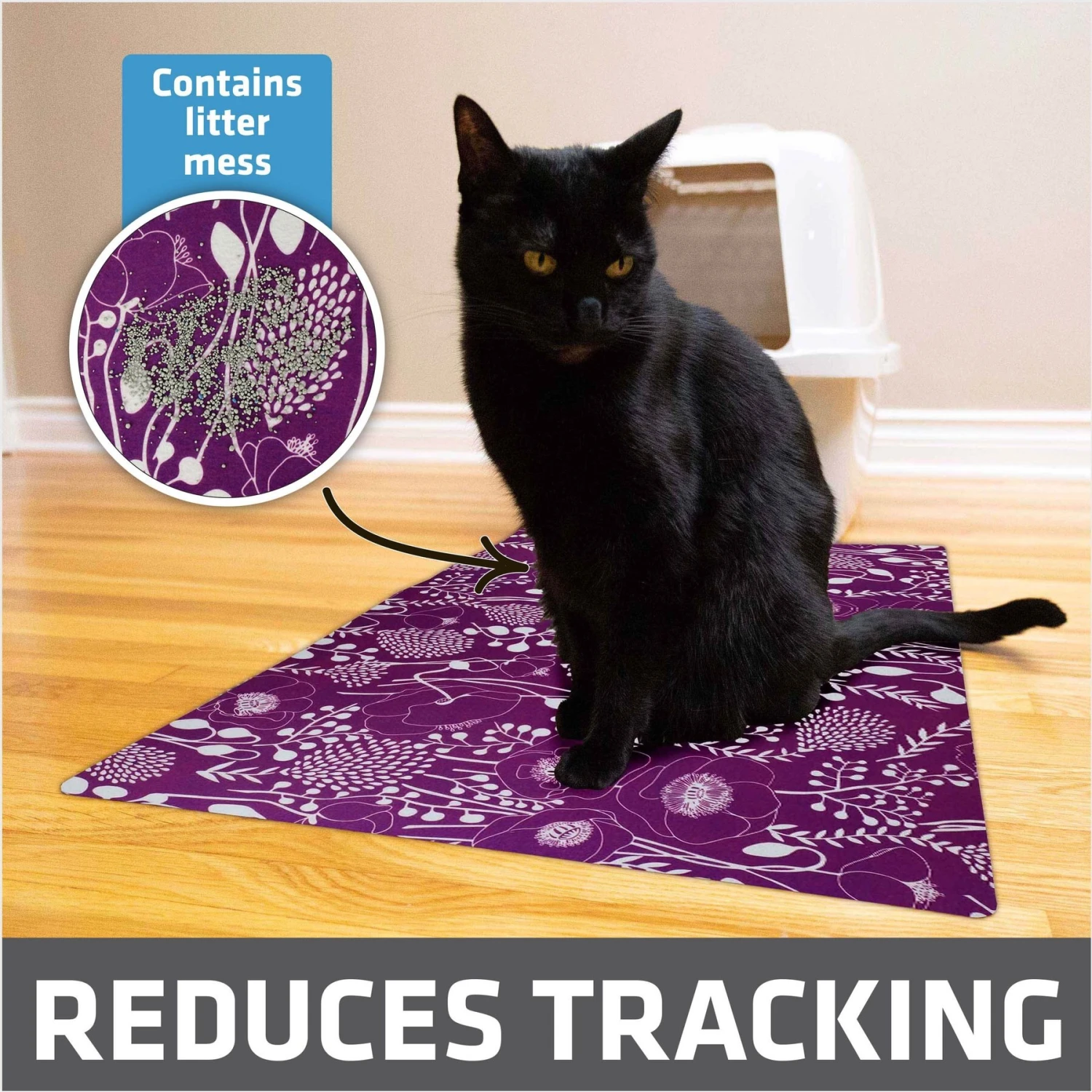 Drymate Protective & Decorative Cat Litter Mat 4 Drymate Protective & Decorative Cat Litter Mat - Image 2