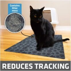 Drymate Protective & Decorative Cat Litter Mat, Paw Dots, Large, 20-in X 28-in -Cat Pet Supplies 181538 PT2. AC SS1800 V1689627144