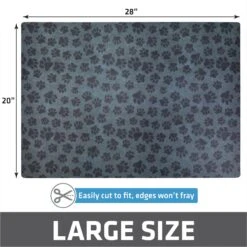 Drymate Protective & Decorative Cat Litter Mat, Paw Dots, Large, 20-in X 28-in -Cat Pet Supplies 181538 PT5. AC SS1800 V1689627151