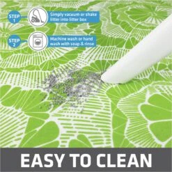 Drymate Protective & Decorative Cat Litter Mat, Surf Green, Large, 20-in X 28-in -Cat Pet Supplies 181542 PT4. AC SS1800 V1689627173