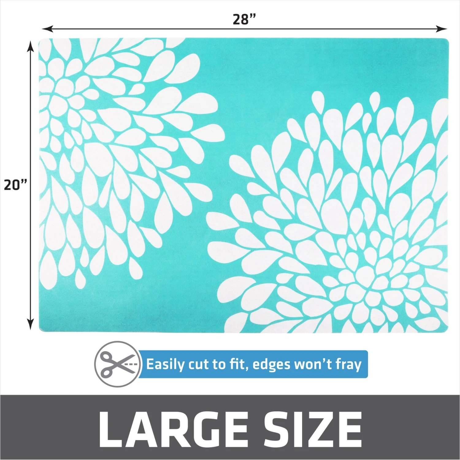 Drymate Protecitve & Decorative Cat Litter Mat, Rejuvenation Blue, Large, 20-in X 28-in 7 Drymate Protecitve & Decorative Cat Litter Mat, Rejuvenation Blue, Large, 20-in X 28-in - Image 5