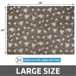 Drymate Protective & Decorative Cat Litter Mat, Kahopo Grey, Large, 20-in X 28-in -Cat Pet Supplies 181548 PT5. AC SS1800 V1691003593